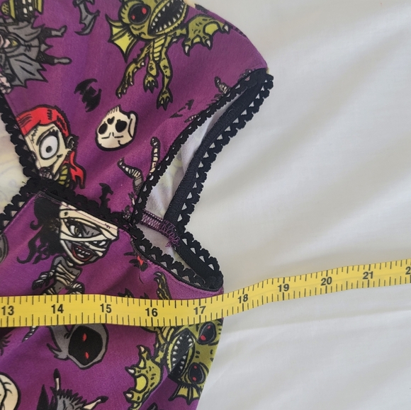 Pinup Couture Pinup Girl Clothing Luscious Dress in Monster Mayhem Print - Picture 10 of 11